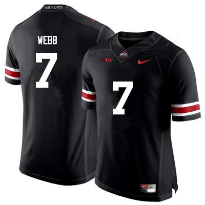 Men's Ohio State Buckeyes #7 Damon Webb Black Nike NCAA College Football Jersey October FZF2244LH